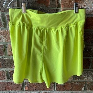 Lululemon Neon Yellow Athletic Shorts - size 8